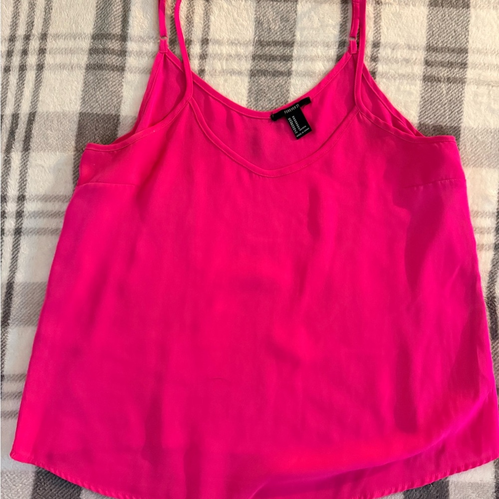 Bright Pink forever 21 Women's Cami Tank Top M